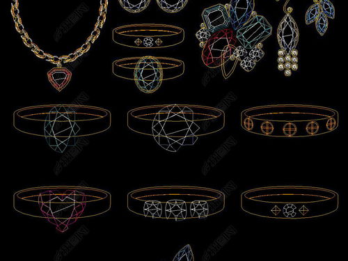 珠寶首飾CAD設(shè)計大全 平面圖資源與設(shè)計靈感